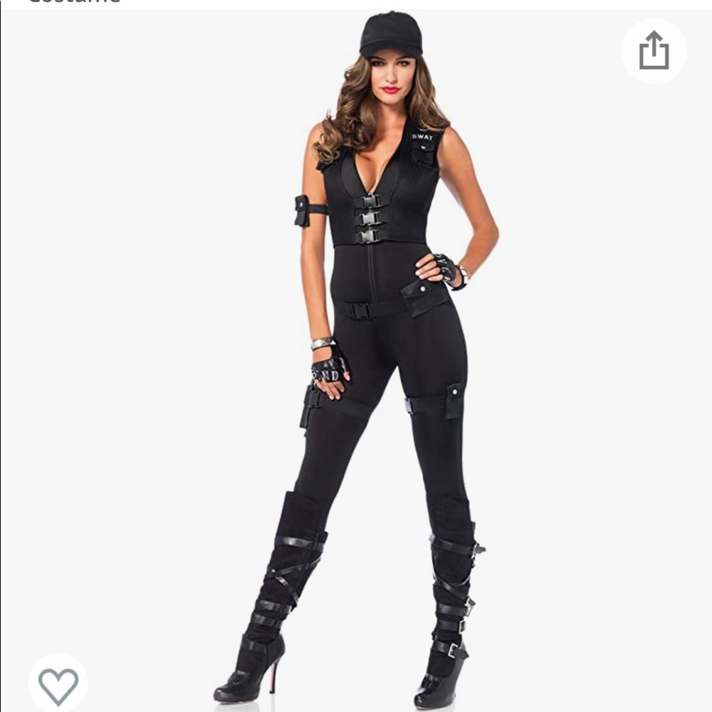 Leg Avenue Women's 7 Piece Deluxe Swat Commander Costume Size Small